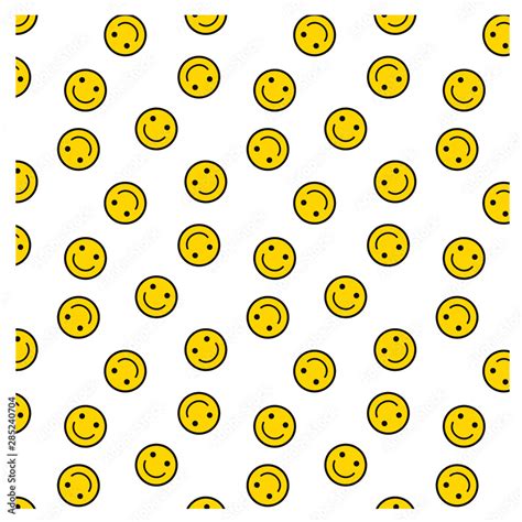 smile background. seamless pattern of Happy smiley face icon . Smiling ...