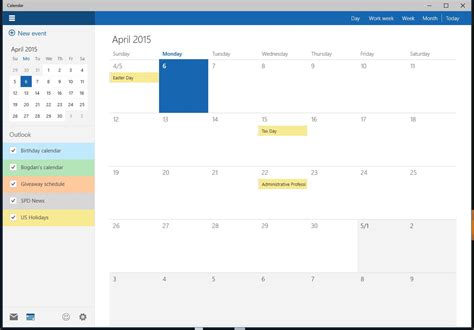 This Is the New Windows 10 Calendar App