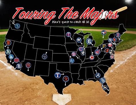 Mlb Baseball Stadiums Map