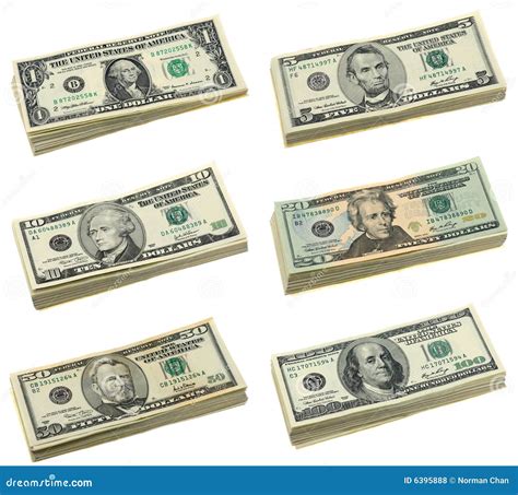 Stacks Of US Dollar Bills Royalty Free Stock Photos - Image: 6395888