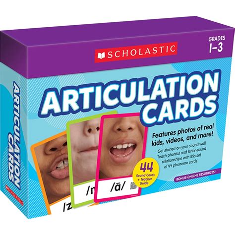 Articulation Cards - SC-749897 | Scholastic Teaching Resources | Phonics