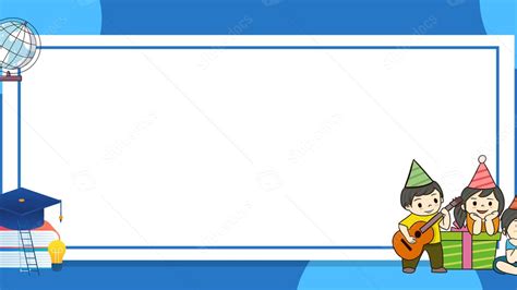 Parents Meeting Students Blue Cartoon Powerpoint Background For Free Download - Slidesdocs