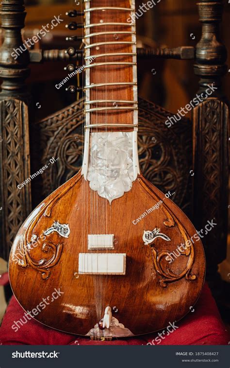 Close Photo Sitar Traditional Indian Musical Stock Photo 1875408427 | Shutterstock