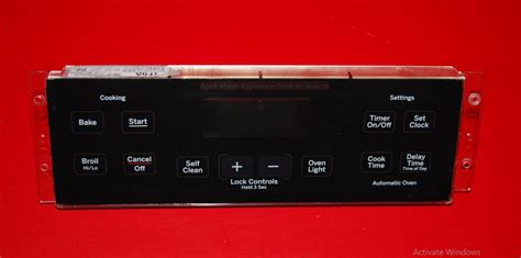 Part # 164D8450G038 | WB27K10453 - $69 GE Gas Oven Control Board (used, overlay fair - Black)