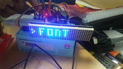 Arduino LED Matrix Clock - YouTube