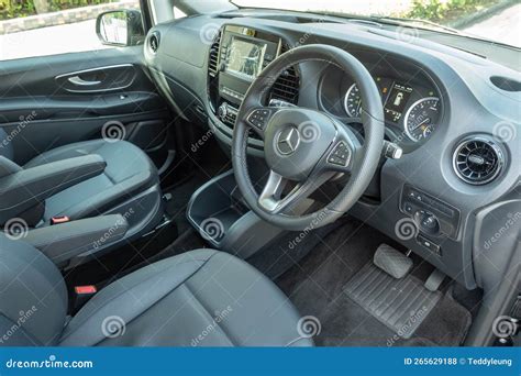 Mercedes-Benz Vito 119 Interior Editorial Stock Photo - Image of auto ...