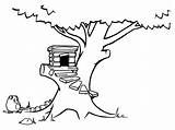Adorable Treehouse sketch template