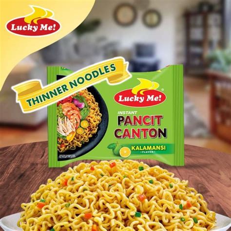 Lucky Me! Kalamansi Flavour Instant Pancit Canton, 6x60g - DealzDXB