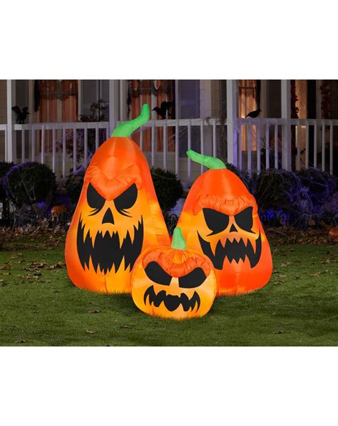 Scary Jack-O-Lantern Trio Airblown Inflatable – Spirit Halloween ...