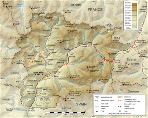 Maps of Andorra | Detailed map of Andorra in English | Travel map ...