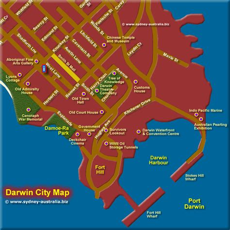 Darwin CBD Map