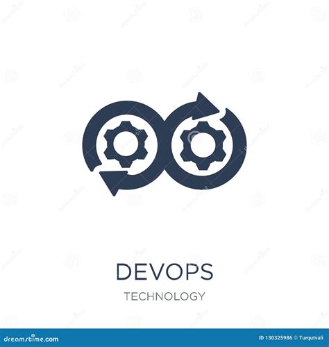 DEVOPS Icon. Trendy Flat Vector DEVOPS Icon on White Background Stock Vector - Illustration of ...