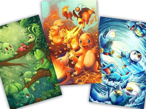 ALL POKEMON STARTERS POSTER DEAL! by *michellescribbles on deviantART | Pokemon poster, Pokemon ...