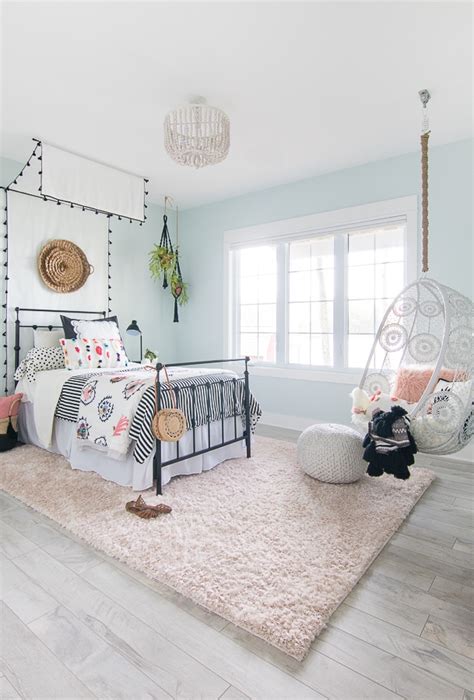 Tween Girl Beachy Boho Bedroom - The Lilypad Cottage