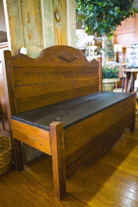 diy twin headboard bench with storage, outdoor furniture, repurposing upcycling, storage ideas ...