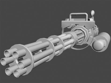 vulcan minigun 3d model