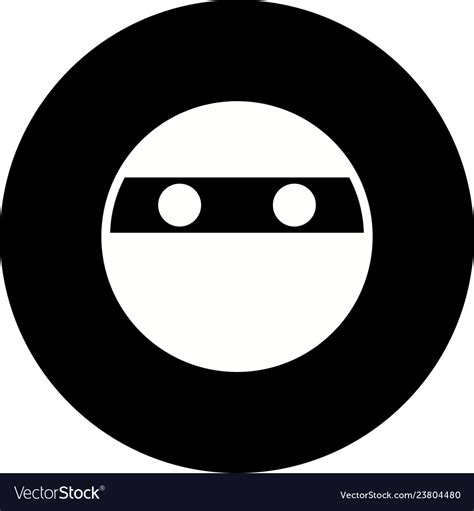 Ninja emoji icon Royalty Free Vector Image - VectorStock