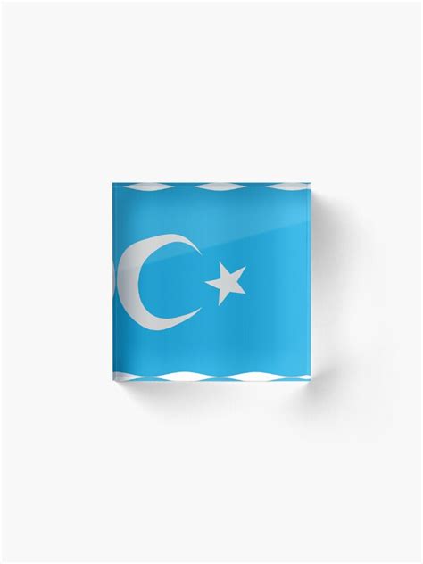 "Uyghur flag" Acrylic Block by stuwdamdorp | Redbubble