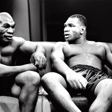 a photo of a young mike tyson and Cus D’Amato talking | Stable Diffusion