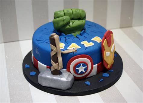 Avengers themed Birthday Cake - Bakealous