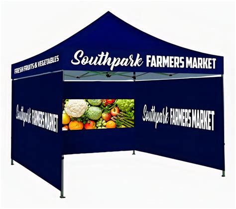 Canopy Tent Sidewalls Custom Printed | Post Up Stand