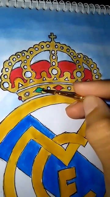 Real Madrid logo art Done 💝 #realmadrid #halamadrid #art #painting # ...