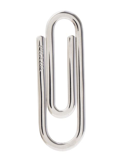 Prada Paperclip Money Clip - Silver Money Clips, Accessories ...