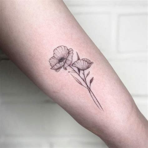 13 Cute Poppy Tattoos That Will Adorn Your Body Like a Garden - World ...