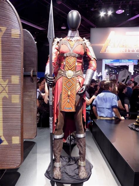 Hollywood Movie Costumes and Props: Black Panther cast film costumes on display at D23 Expo 2017 ...