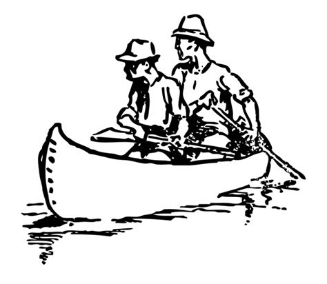 Free Canoe Clip Art Black And White, Download Free Canoe Clip Art Black And White png images ...