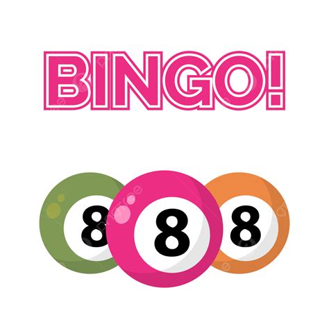 Bingo Clipart Hd PNG, Bingo Elements In Flat Design, Bingo, Game, Luck PNG Image For Free Download