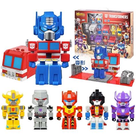 Zhuangchen Mini World Transformers Combined Optimus Prime Bumblebee Hot ...