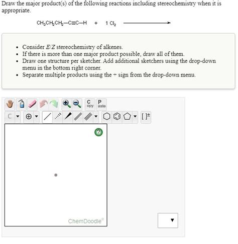 Solved Draw the major product(s) of the following reactions | Chegg.com