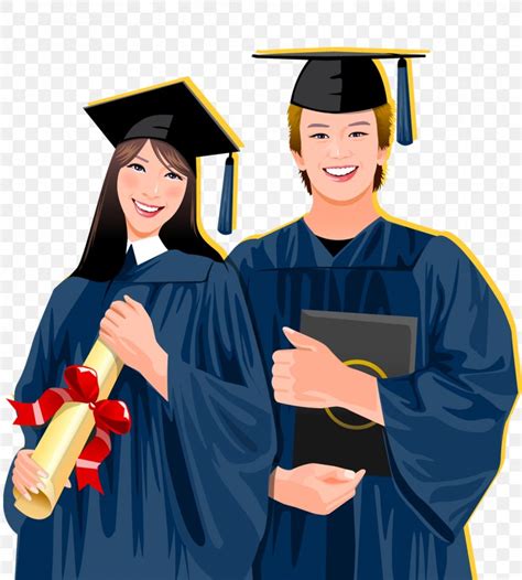 Student Graduation Ceremony Academic Dress Stock Illustration Clip Art, PNG, 1100x1221px ...
