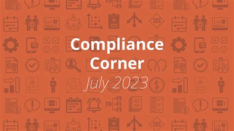 Compliance Corner July 2023 › Compliatric