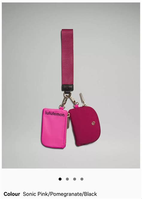 Lululemon - Dual Pouch Wristlet in Sonic Pink or Black in 2023 | Cute ...