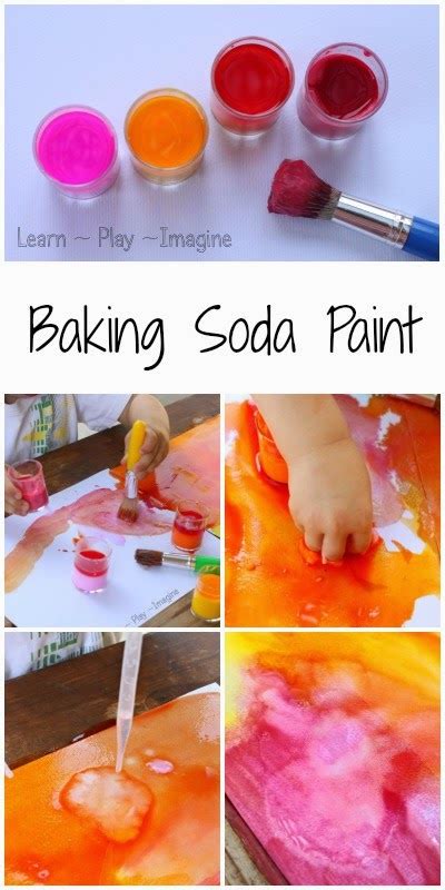 Erupting Baking Soda Paint Recipe ~ Learn Play Imagine