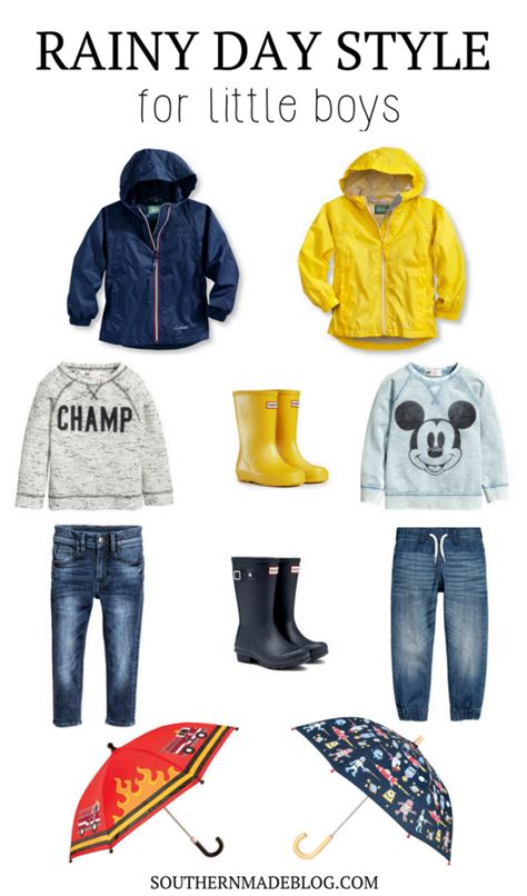 Rainy Day Style for Little Boys