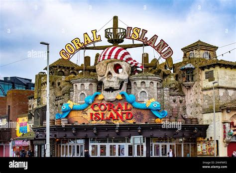 Coral Island Amusement Arcade, Blackpool, Lancashire, UK Stock Photo ...