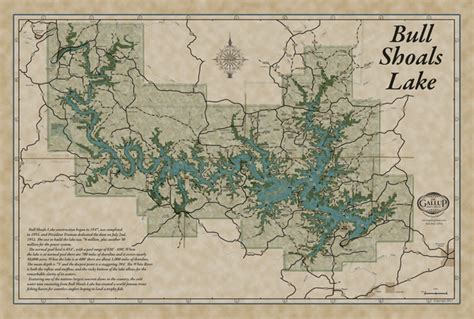 Bull Shoals Classic Map - Gallup Map