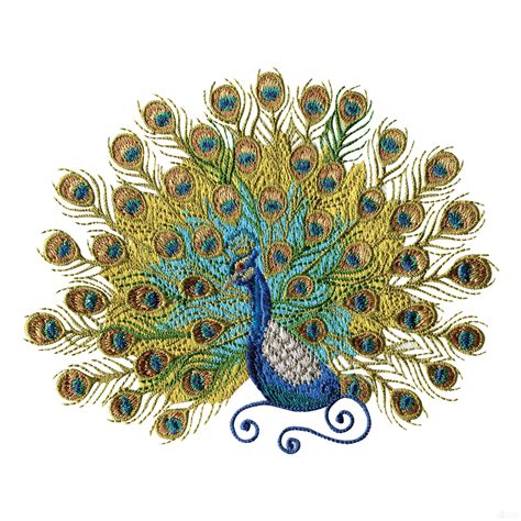 Peacock embroidery design free download - bdagenerator