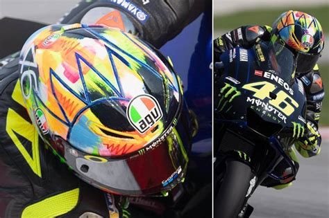 Valentino Rossi helmet: MotoGP fans LOVE Italian star's new design ...