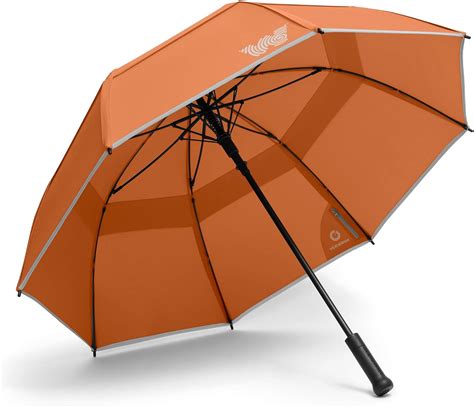 Weatherman Umbrella - Stick Umbrella - Windproof Umbrella Resists Up to 55 MPH Winds - Available ...