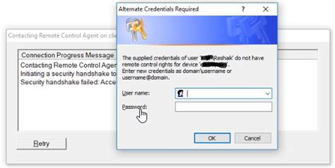 Not able to remote to clients machine using Remote Viewer? Getting access denied. : r/SCCM