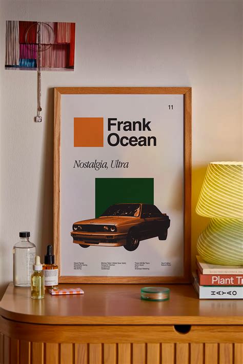 Frank Ocean - Nostalgia, Ultra - album poster - midcentury modern art ...