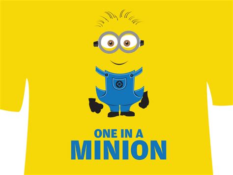 One In A Minion (Free T-shirt) by Zee Que | Designbolts on Dribbble