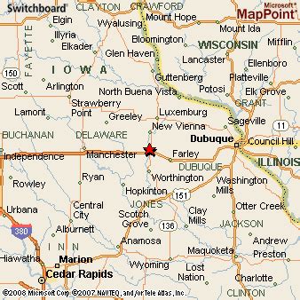 Where is Dyersville, Iowa? see area map & more