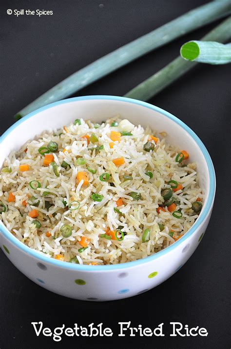 Vegetable Fried Rice | Indo Chinese Veg Fried Rice - Spill the Spices