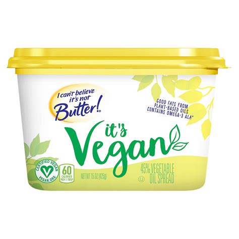 I Can't Believe It's Not Butter It's Vegan Vegetable Spread - Shop Butter & Margarine at H-E-B