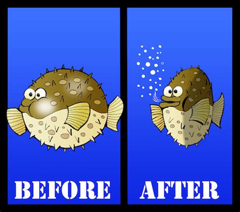 Puffer Fish Diet... By berk-olgun | Media & Culture Cartoon | TOONPOOL